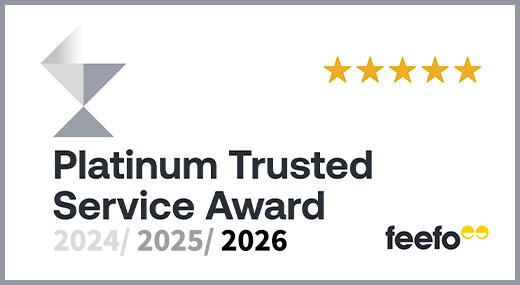 Feefo Platinum Trusted Service Award